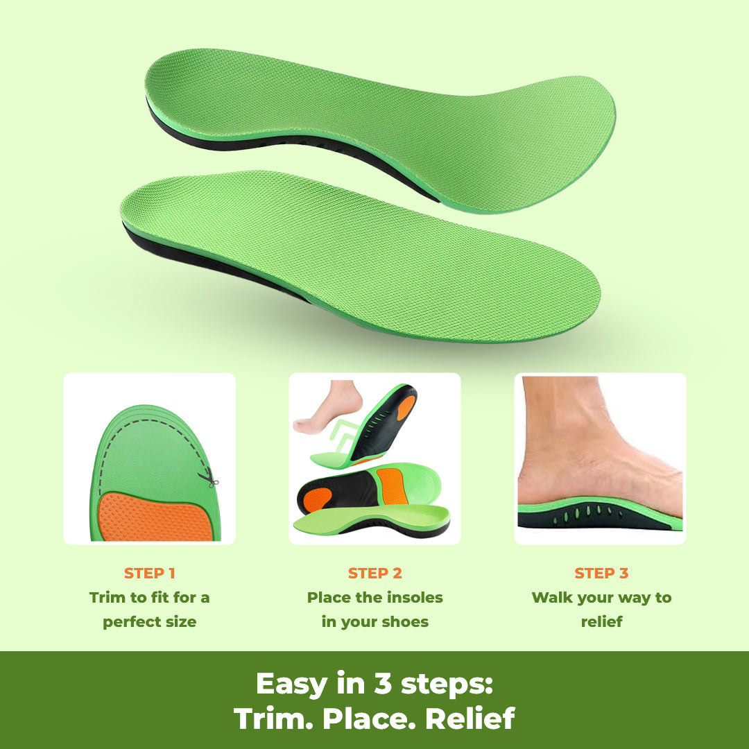 Comfort Insoles - Pain relieving and shock absorbing